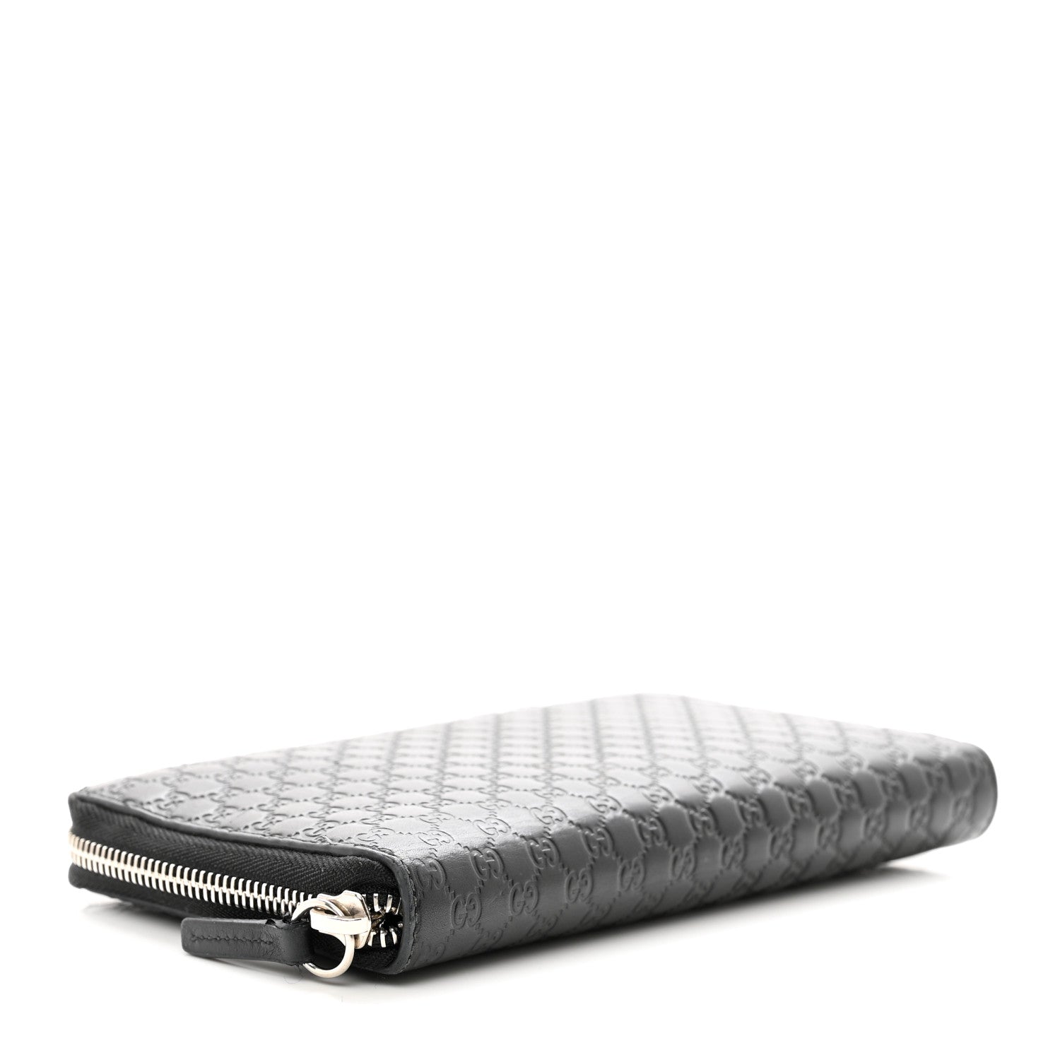 Gucci Microguccissima Large Zip Around Organizer Wallet Black 4 of 11