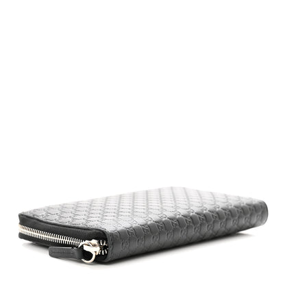 Gucci Microguccissima Large Zip Around Organizer Wallet Black 4 of 11
