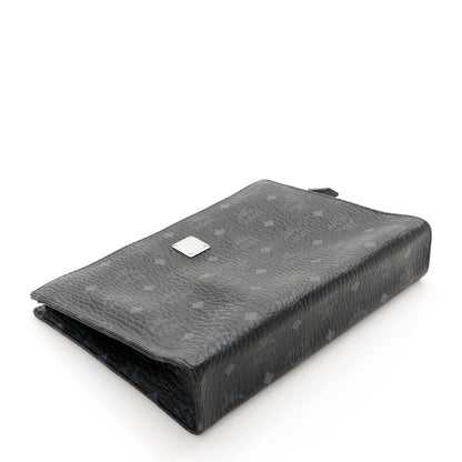 MCM Visetos Medium Zip Pouch Black 4 of 9