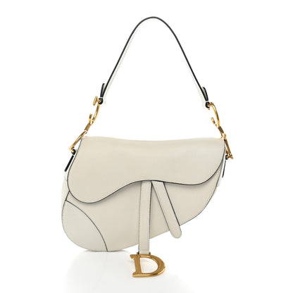 Christian Dior Grained Calfskin Saddle Bag Latte 1 of 13