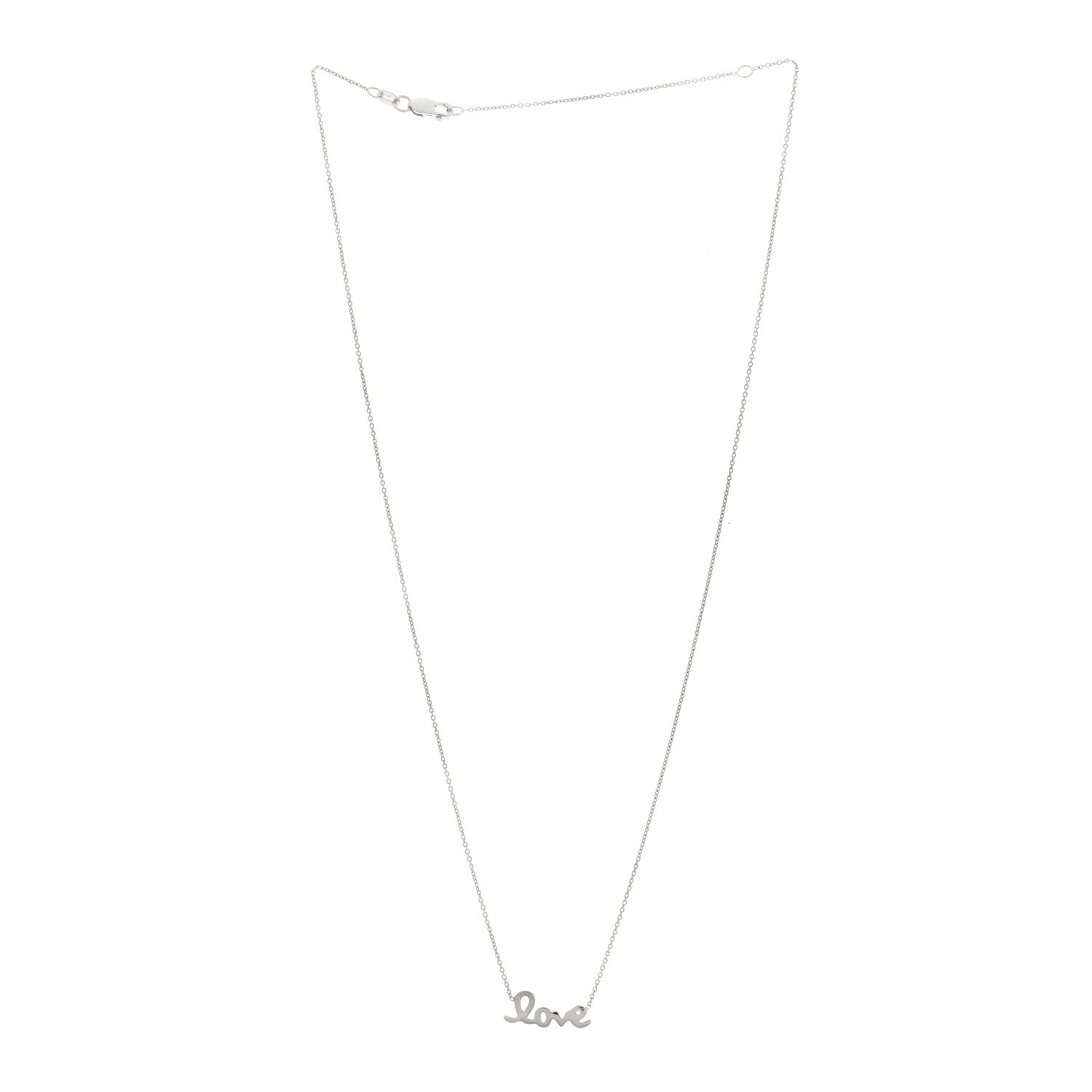 Roberto Coin 18K White Gold Love Necklace 3 of 4