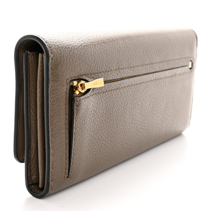 Mulberry Small Classic Grain Continental Wallet Solid Grey 3 of 11