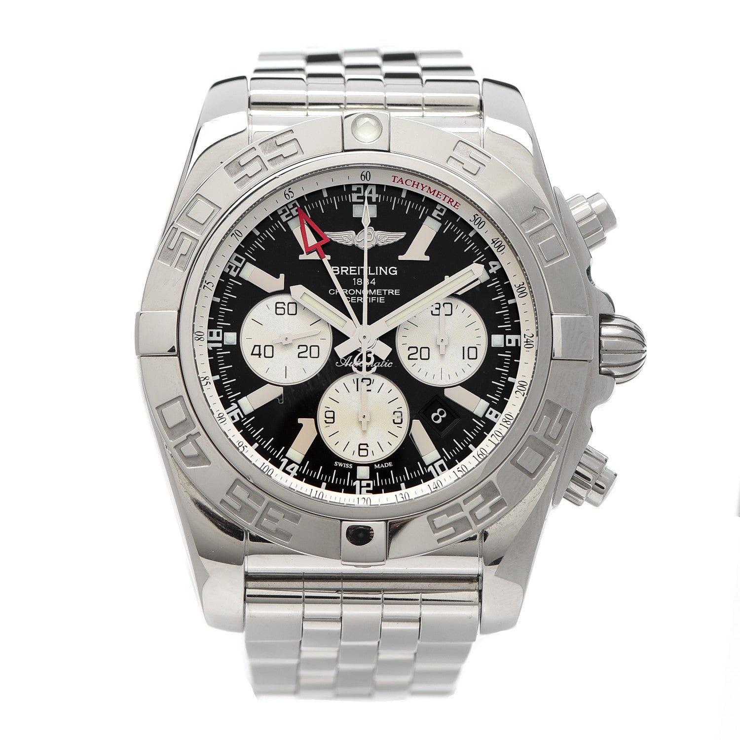Breitling Stainless Steel 46mm Chronomat GMT Automatic Watch Black AB0410 1 of 5