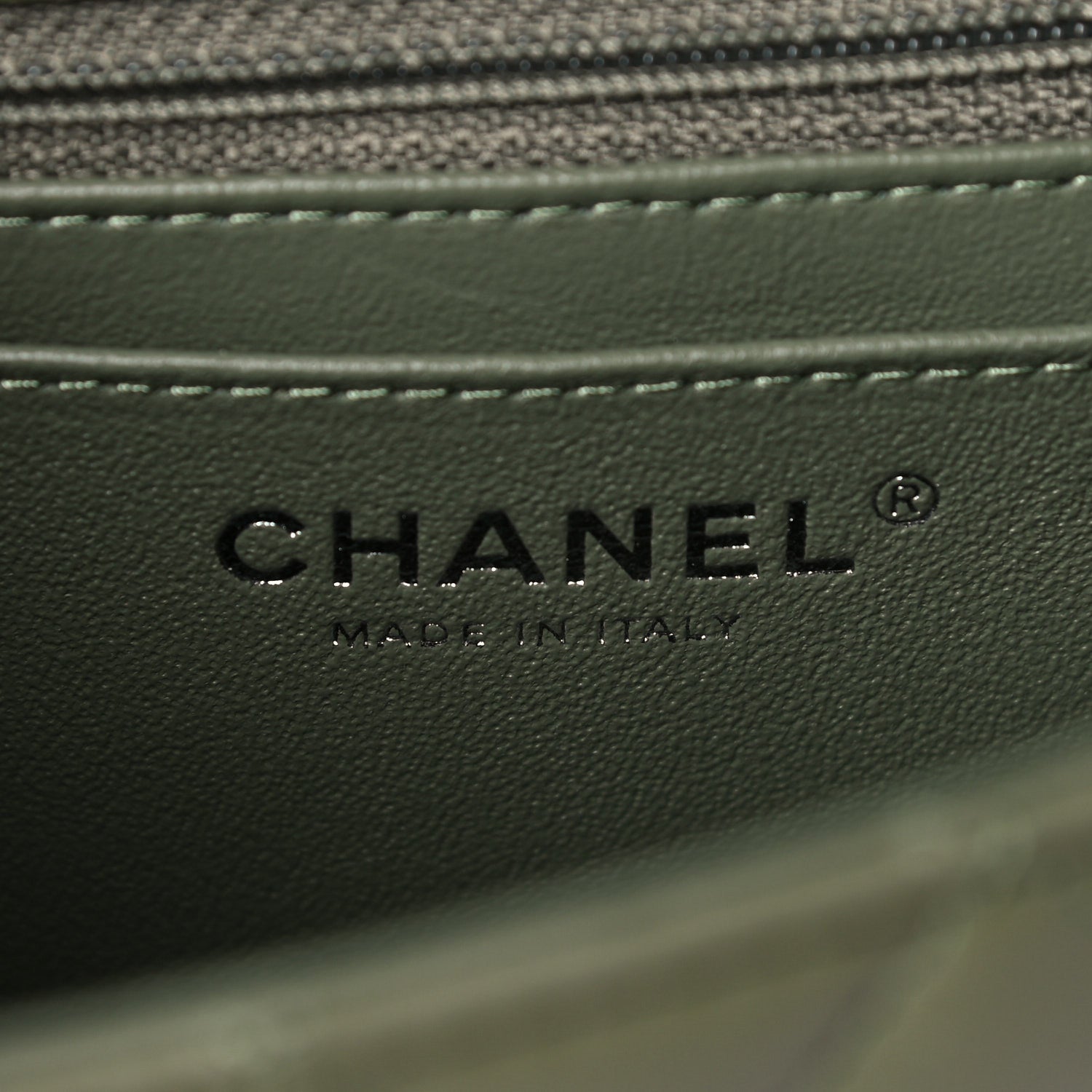 Chanel Lambskin Quilted Mini Rectangular Flap Green 5 of 11