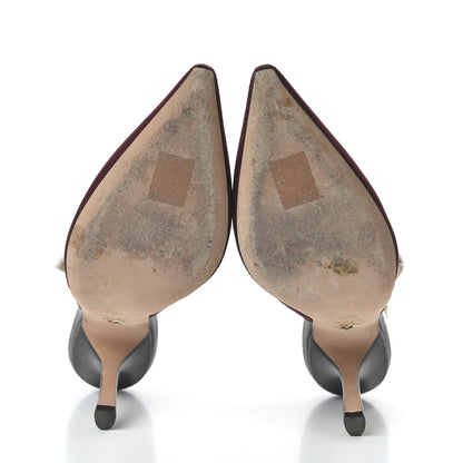 Christian Dior Technical Canvas Ribbon J'Adior Slingback 100mm Pumps 40.5 Rouge Black 5 of 9