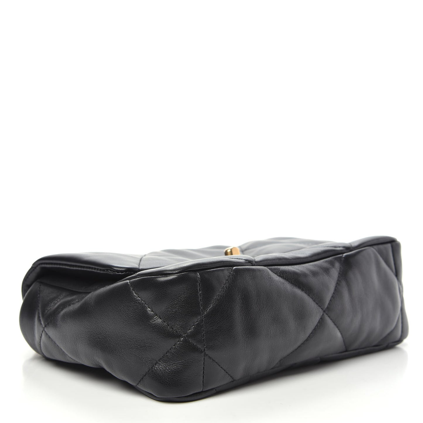 Lambskin Quilted Medium 19 Flap Black