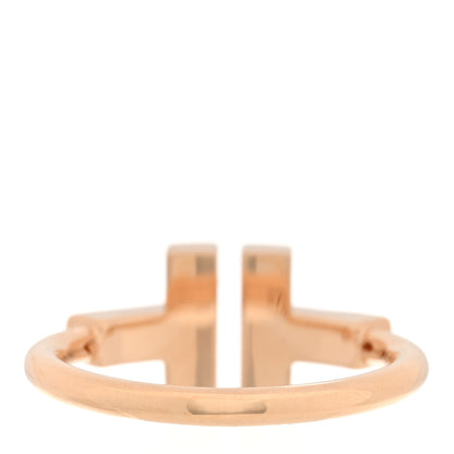Tiffany 18K Rose Gold Mother of Pearl T Wire Ring 49 5 3 of 5