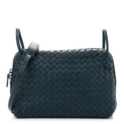 Bottega Veneta Nappa Intrecciato Nodini Crossbody Messenger Green 1 of 18