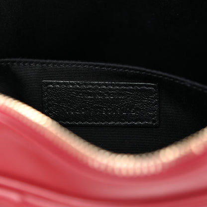 Saint Laurent Calfskin Matelasse Monogram Lou Camera Bag Opyum Red 7 of 11