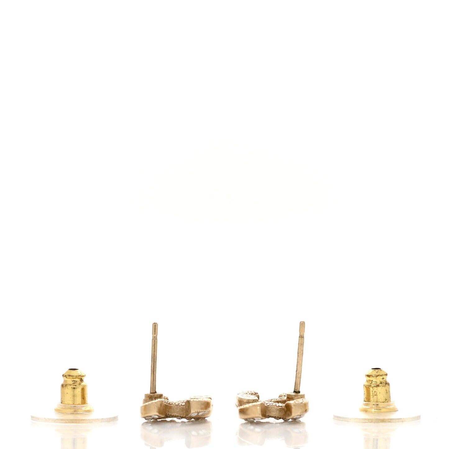 Crystal CC Earrings Gold