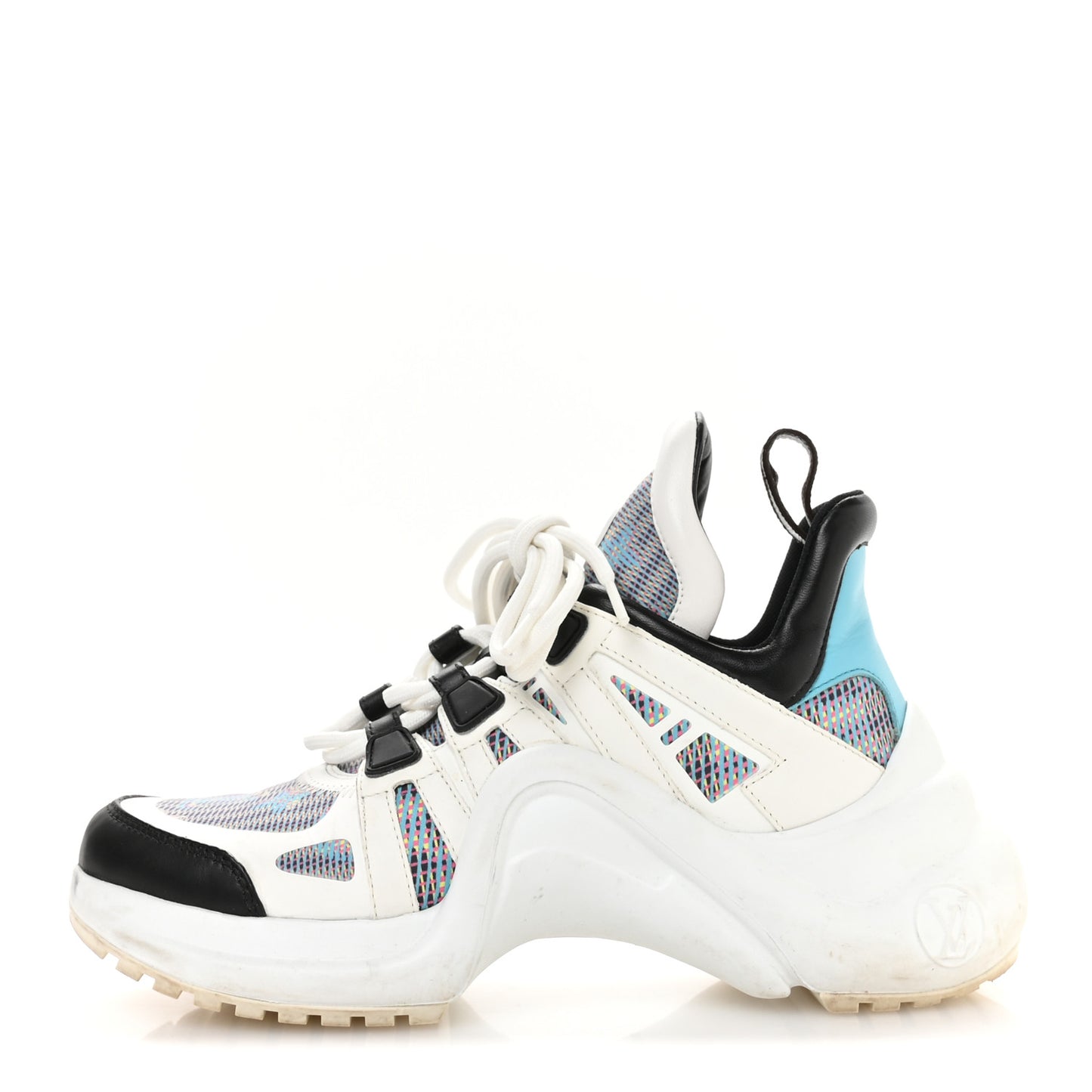 Calfskin Nylon LV Pop Archlight Sneaker 36 Blue