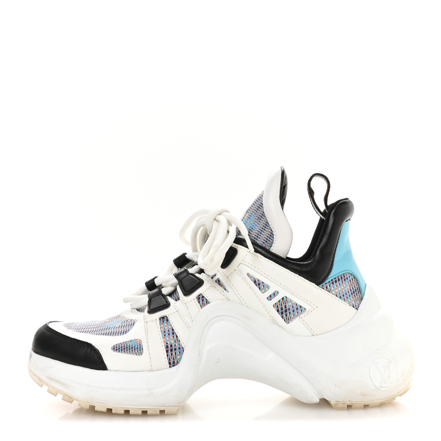 Louis Vuitton Calfskin Nylon LV Pop Archlight Sneaker 36 Blue 1 of 8