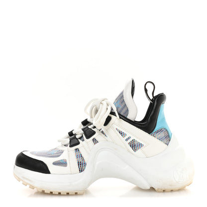 Louis Vuitton Calfskin Nylon LV Pop Archlight Sneaker 36 Blue 1 of 8