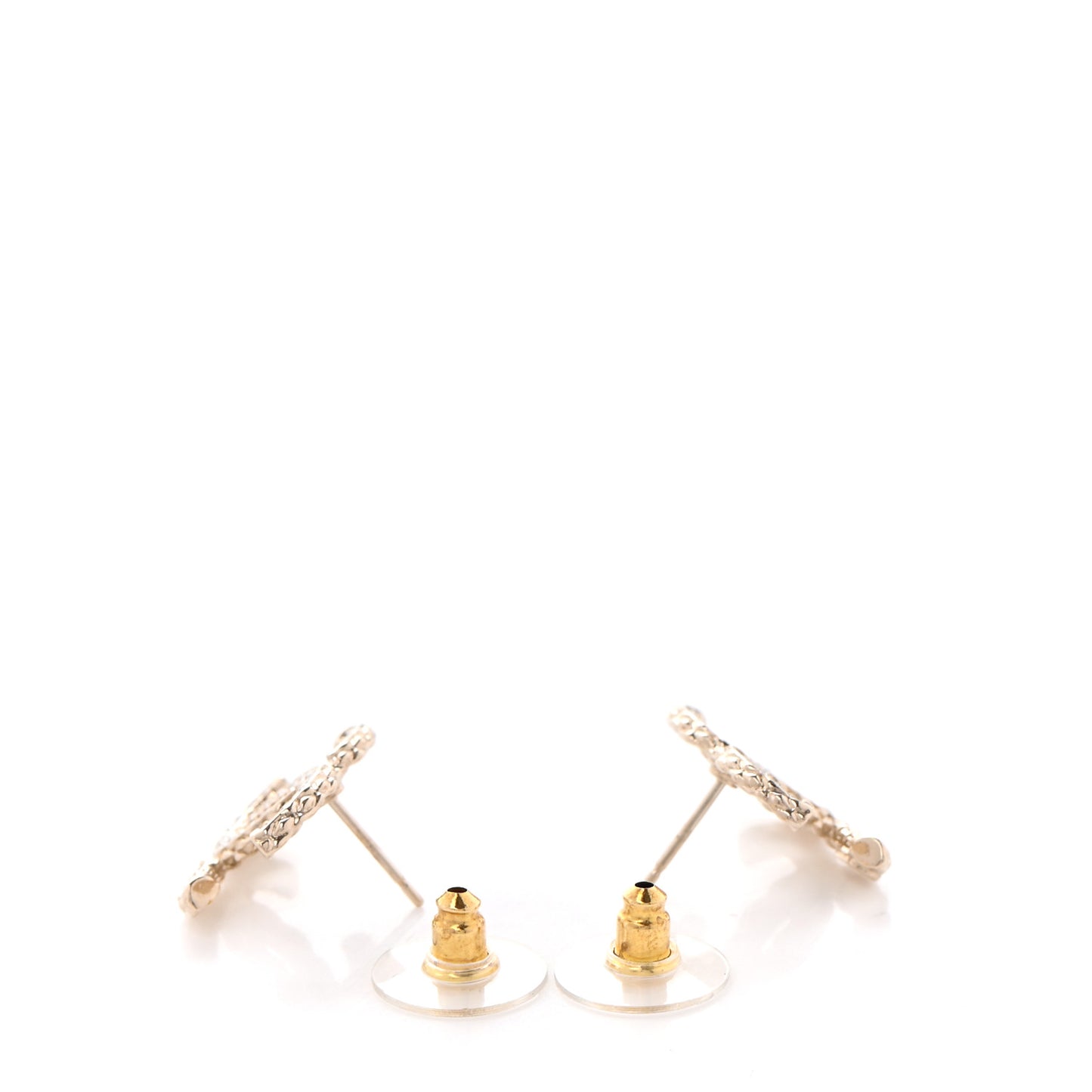 Crystal CC Earrings Gold