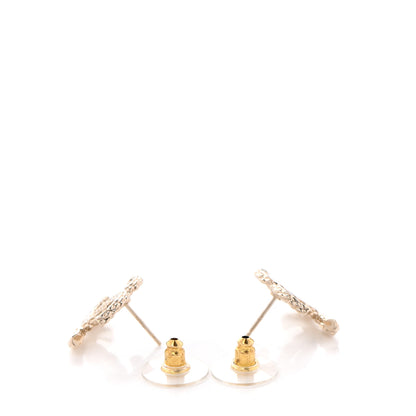 Chanel Crystal CC Earrings Gold 3 of 4