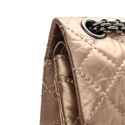 Chanel Aged Calfskin Quilted 2.55 Reissue 224 Flap Dark Gold 14 of 14