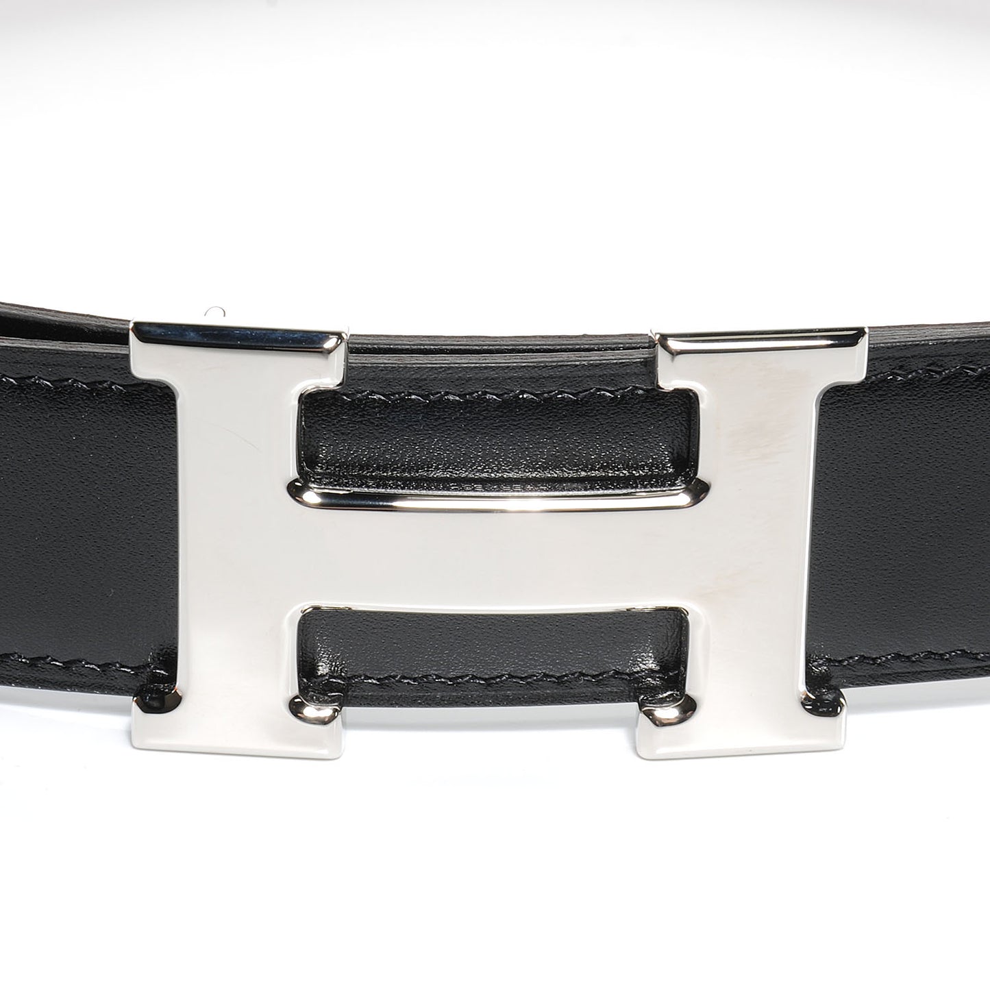 Togo and Box Reversible Constance 32mm H Belt 90 Gold Noir