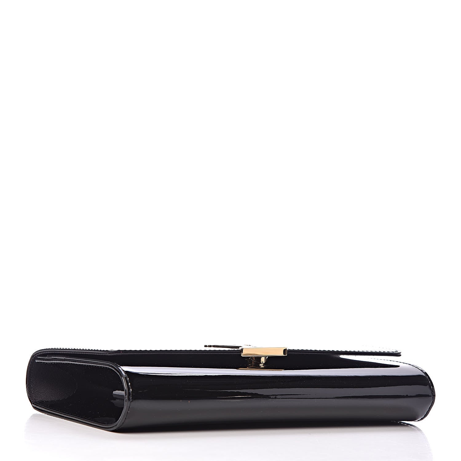 Louis Vuitton Patent Louise Clutch Black 4 of 9