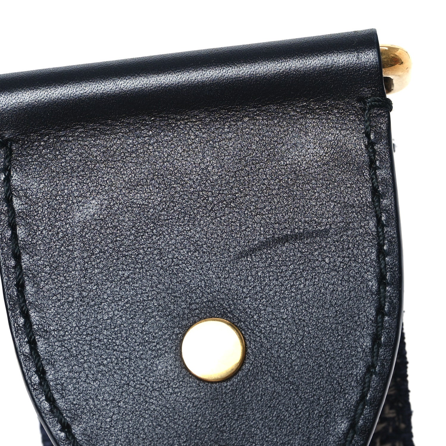 Christian Dior Canvas Embroidered Shoulder Strap Blue 4 of 5
