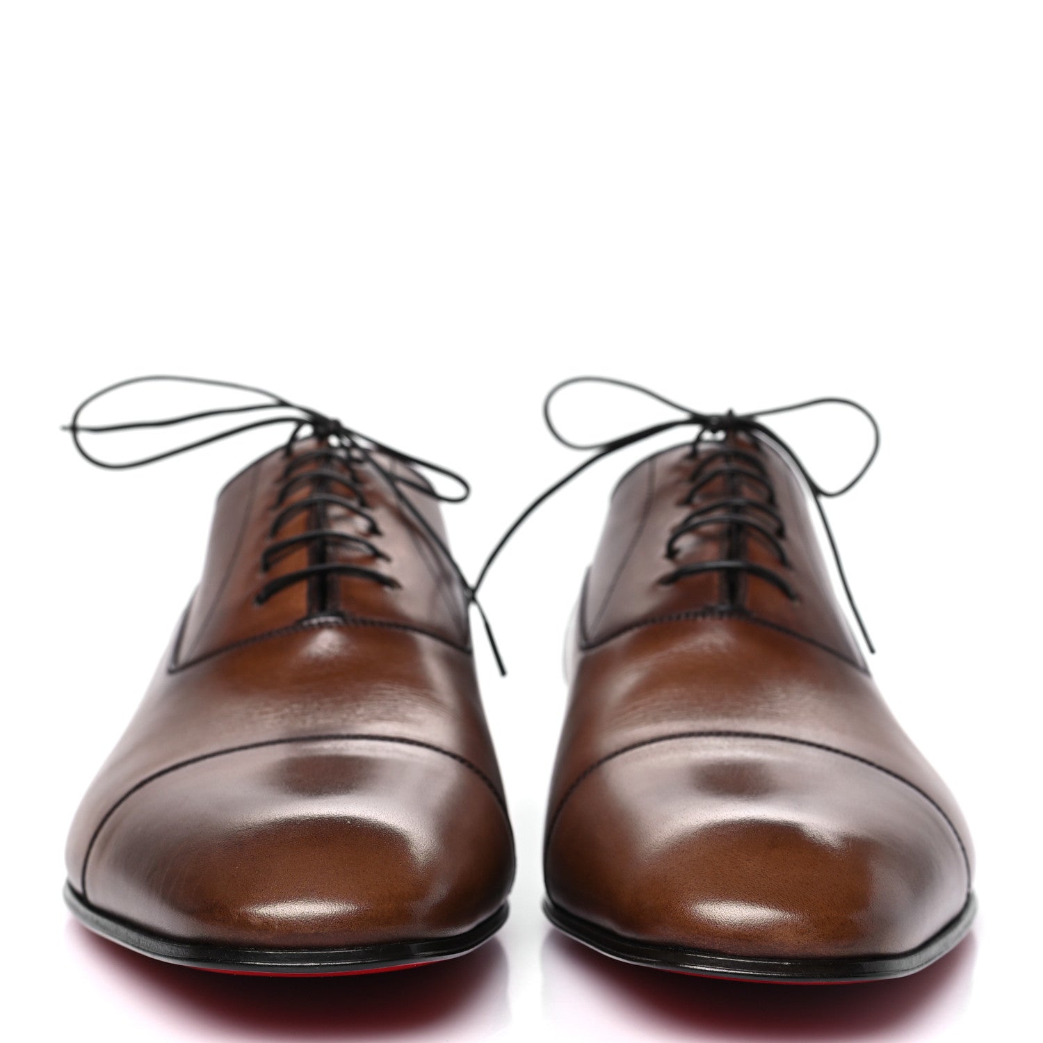 Christian Louboutin Calfskin Mens Greggo Flat Oxfords 42.5 Brown 3 of 9