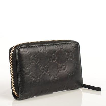 Gucci Guccissima Zip Around Card Case Black 3 of 7