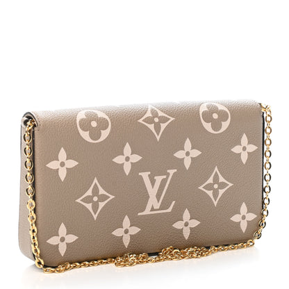Louis Vuitton Empreinte Monogram Giant Felicie Pochette Tourterelle Creme 2 of 4
