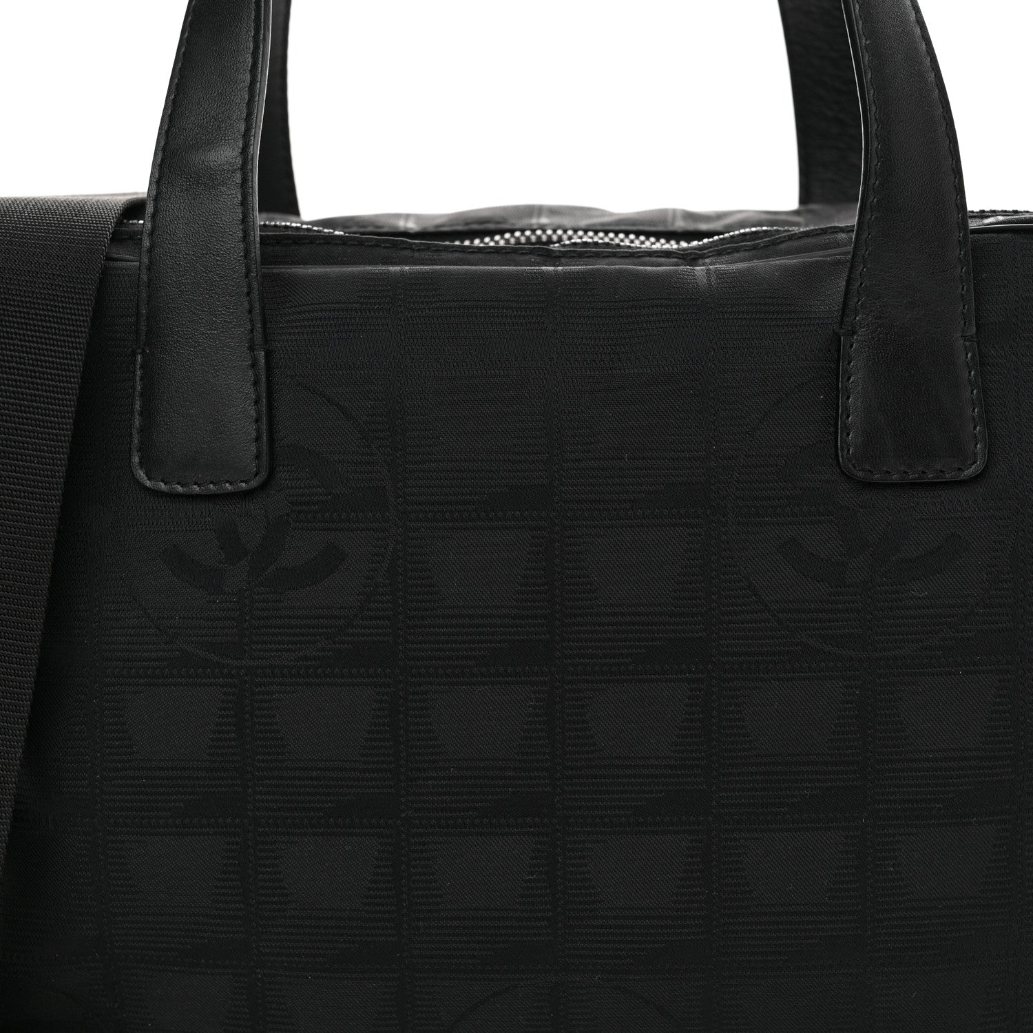 Chanel Nylon Travel Shoulder Bag Black 8 of 10