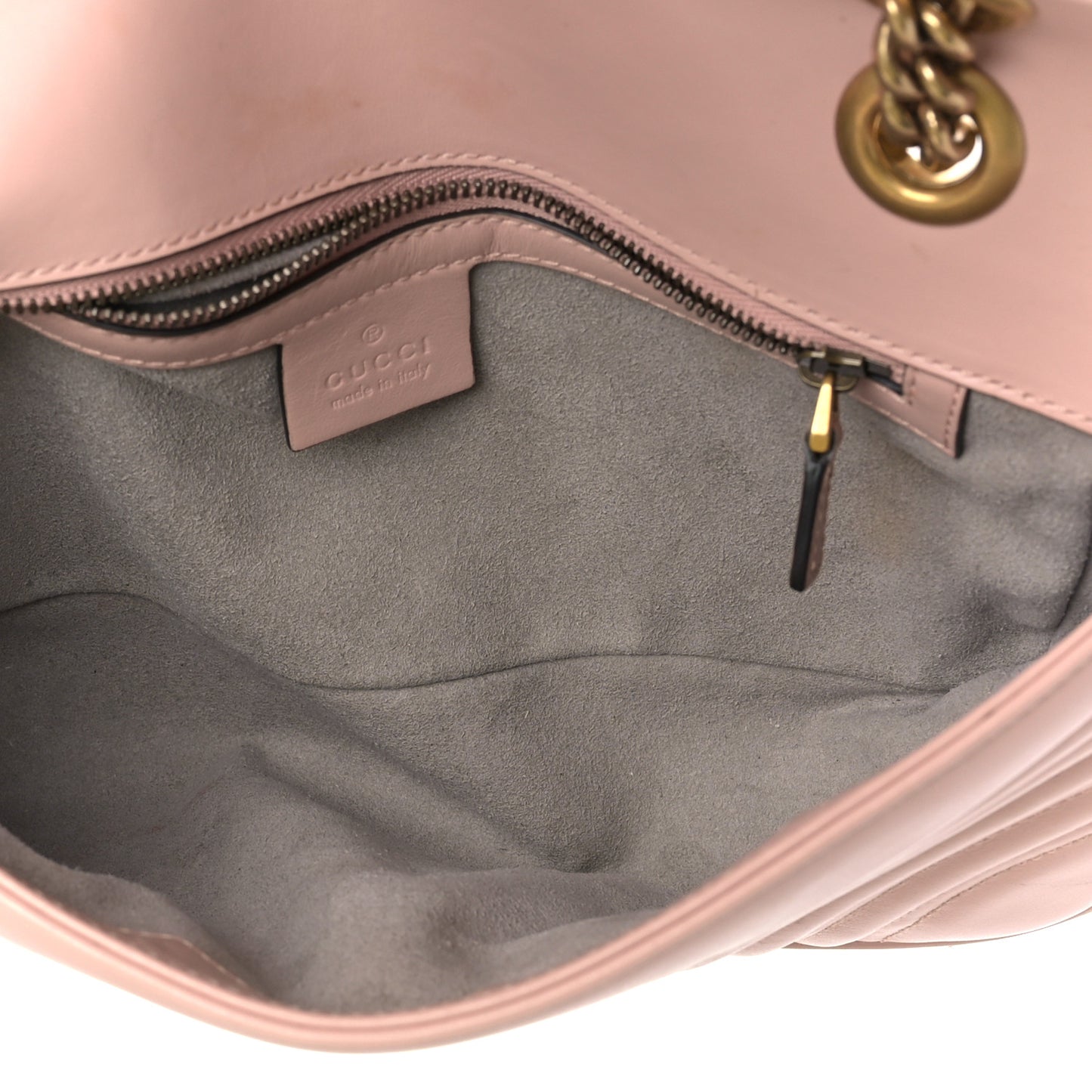 Calfskin Matelasse Small GG Marmont Shoulder Bag Perfect Pink