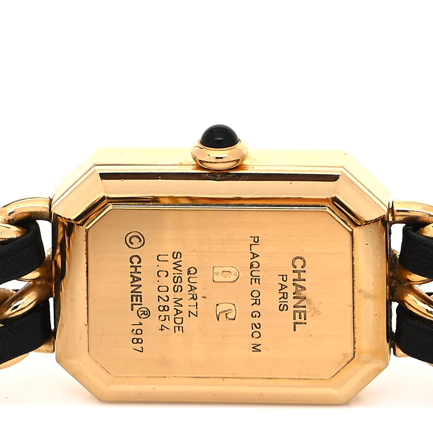 Chanel Stainless Steel Lambskin 20mm Chain Premiere Quartz Watch Gold L 4 of 4