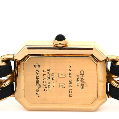 Chanel Stainless Steel Lambskin 20mm Chain Premiere Quartz Watch Gold L 4 of 4