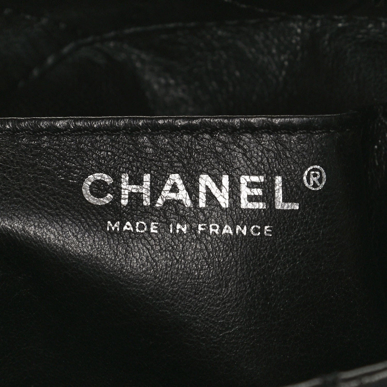 Chanel Lambskin Quilted Bi-Color Drawstring Shoulder Bag Black White 5 of 9