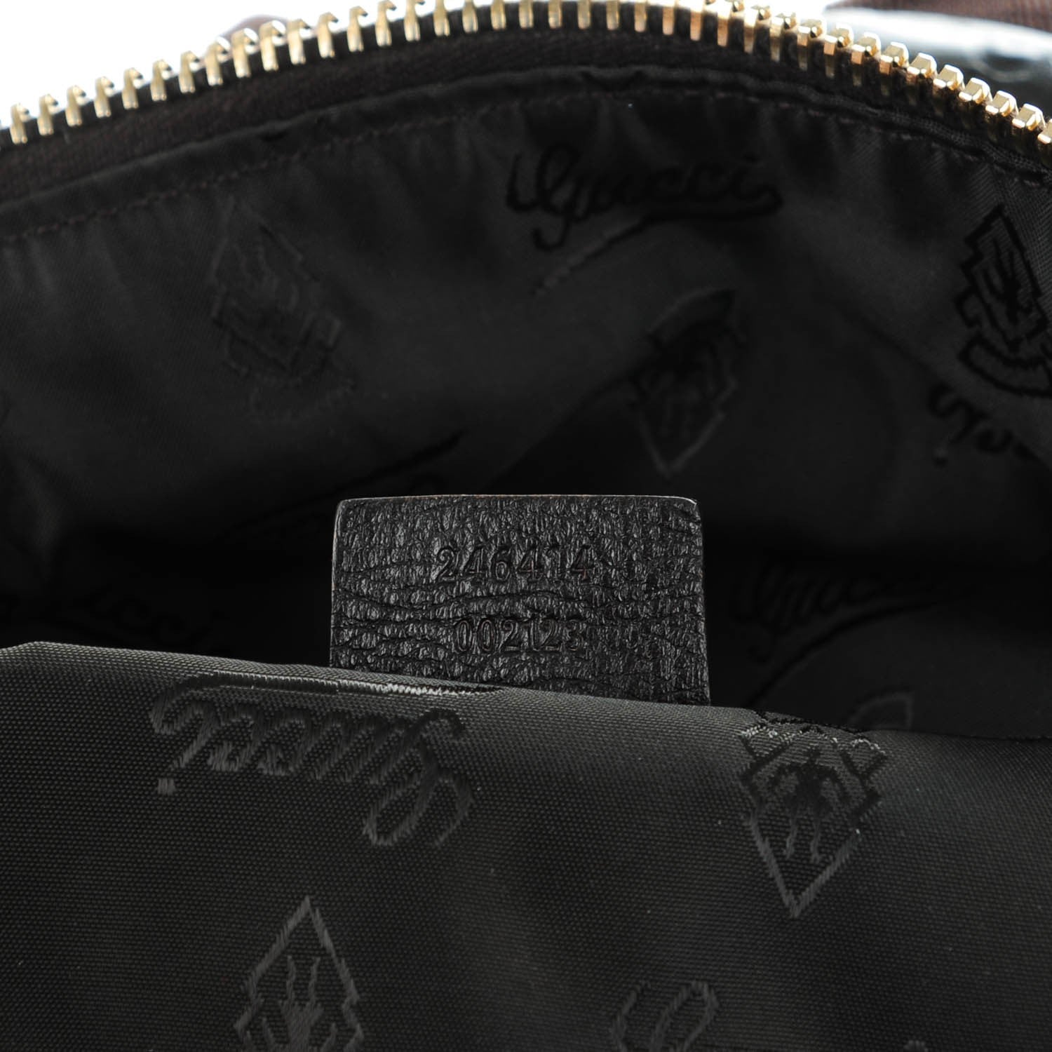 Gucci Guccissima Medium Classic Backpack Dark Brown 8 of 9
