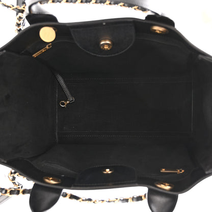 Chanel Caviar Small Studded Deauville Tote Black 5 of 12