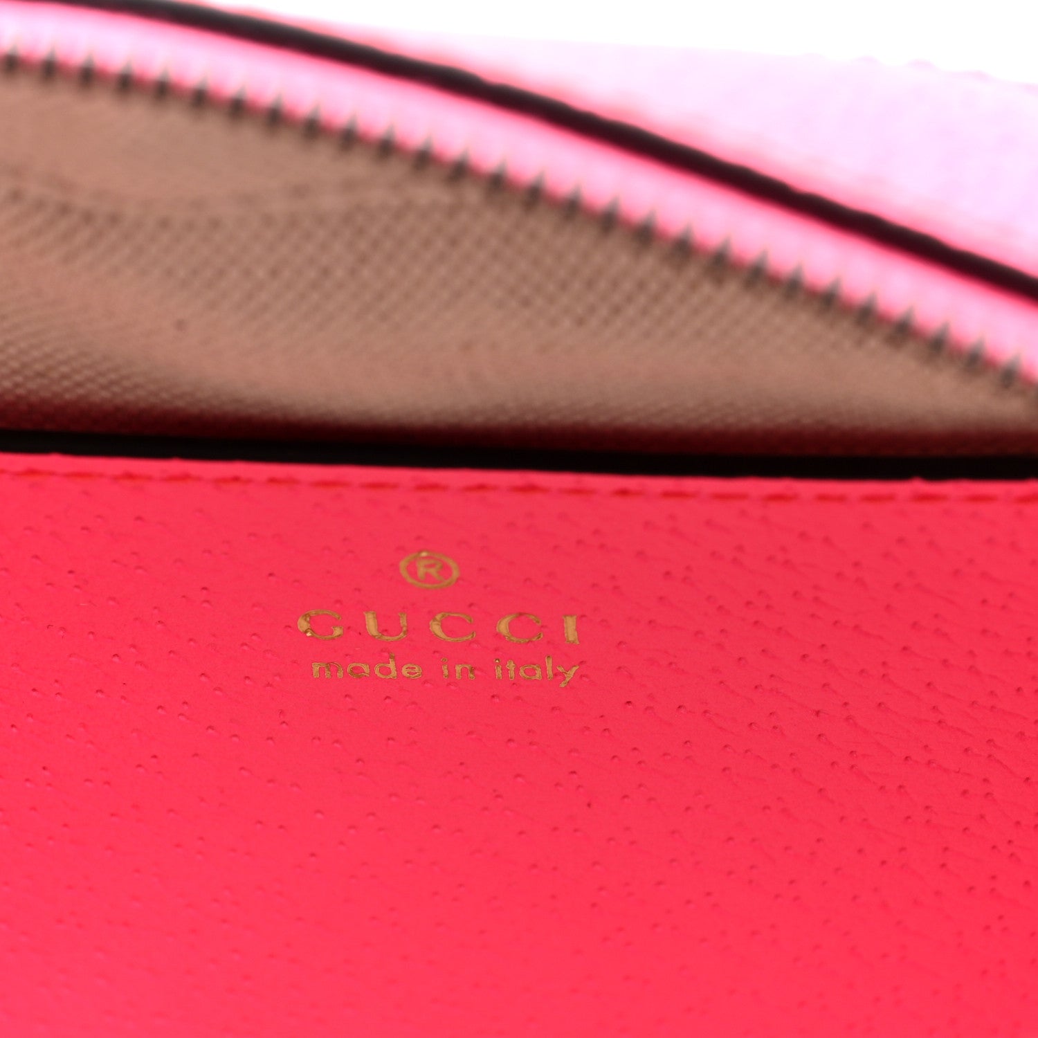 Gucci GG Supreme Monogram Textured Dollar Calfskin Web Ophidia Small Crossbody Bag Beige Ebony Fuchsia 6 of 10