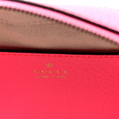 Gucci GG Supreme Monogram Textured Dollar Calfskin Web Ophidia Small Crossbody Bag Beige Ebony Fuchsia 6 of 10