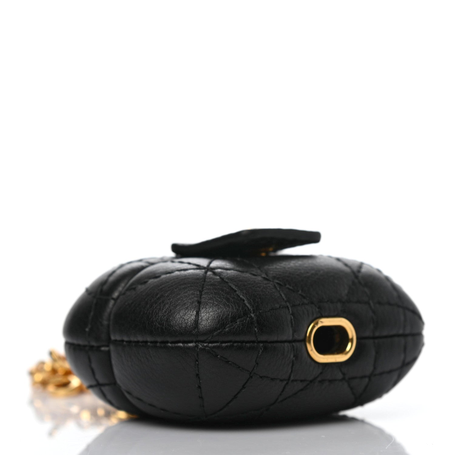 Christian Dior Supple Calfskin Cannage Caro Airpods Pro Case Black 4 of 6