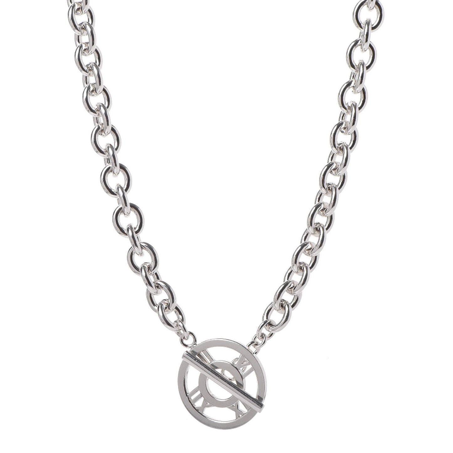 Sterling Silver Atlas Toggle Chain Necklace
