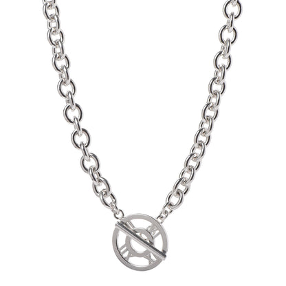 Tiffany Sterling Silver Atlas Toggle Chain Necklace 1 of 5