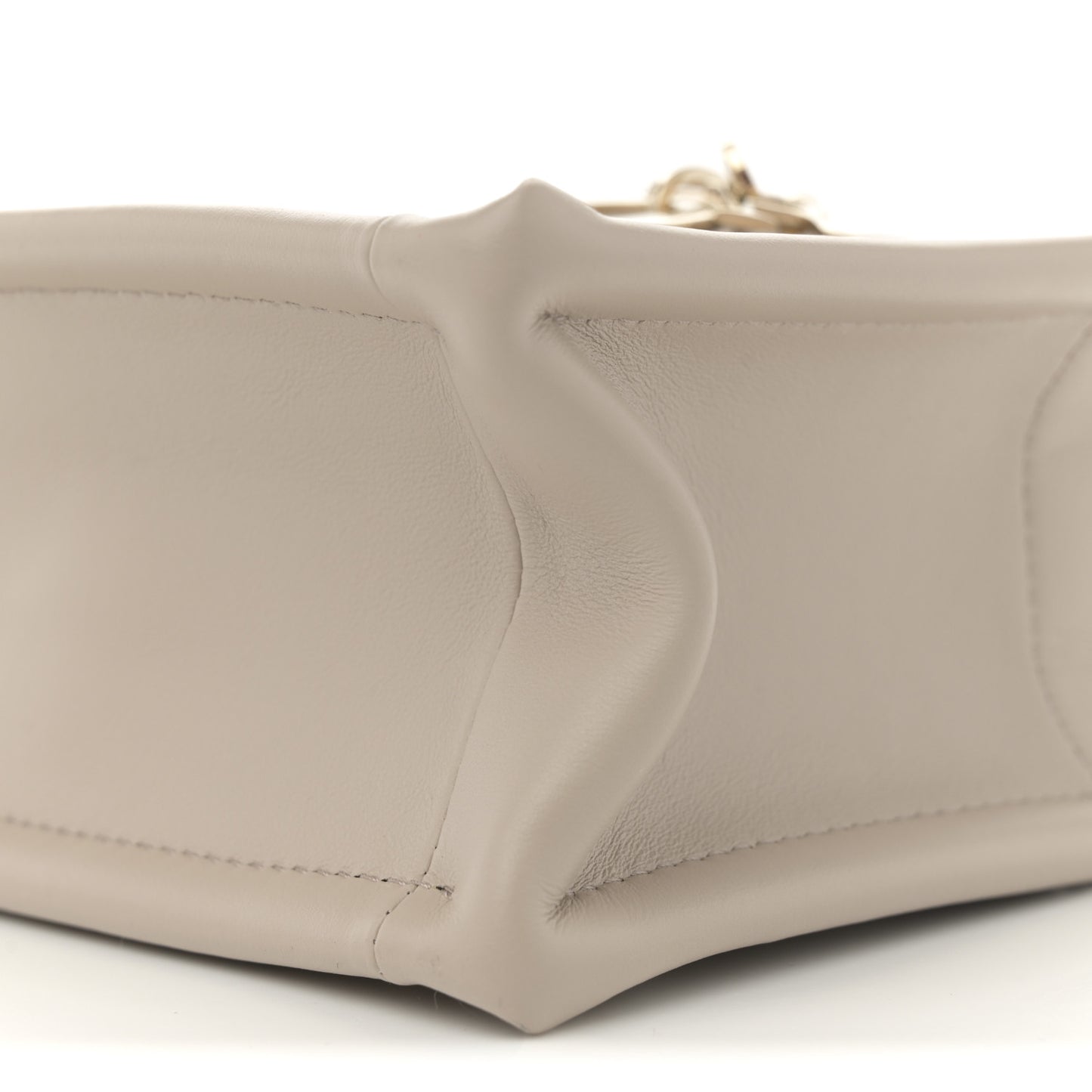 Calfskin Macrocannage Mini Book Tote Desert Taupe