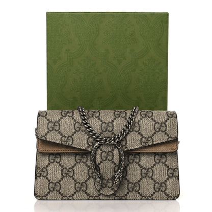 Gucci GG Supreme Monogram Super Mini Dionysus Shoulder Bag Taupe 9 of 9