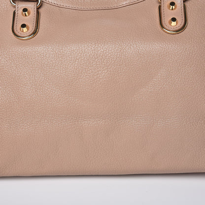 Balenciaga Chevre Gold Metallic Edge Hardware City Rose Des Sables 14 of 14