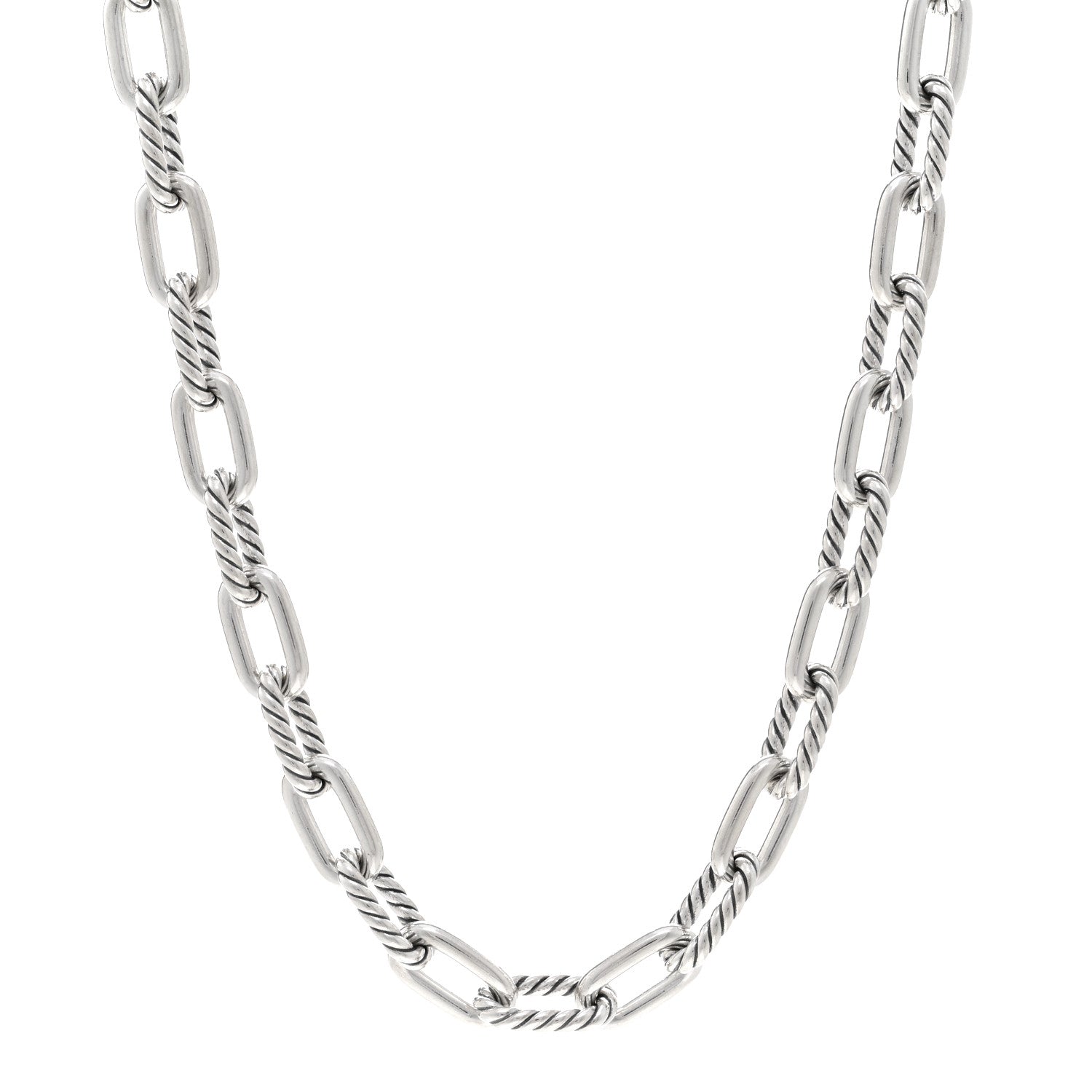 David Yurman Sterling Silver 8.5mm Madison Chain Necklace 18" 1 of 4