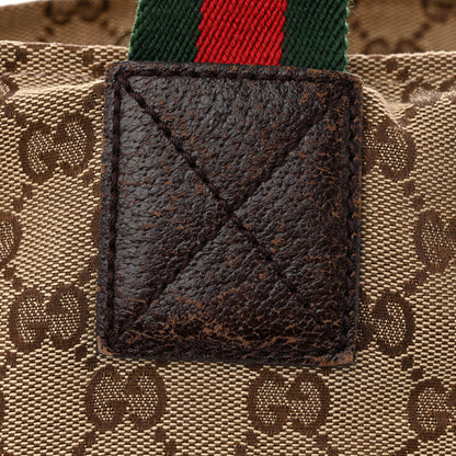 Gucci GG Monogram Large Web Handle Bucket Tote 14 of 17