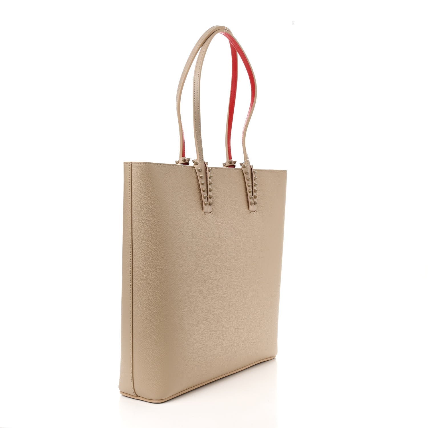 Christian Louboutin Calfskin Empire Spikes Cabata Tote Saharienne 3 of 10