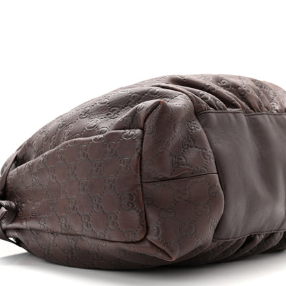 Gucci Guccissima Medium Hysteria Tote Chocolate 8 of 9