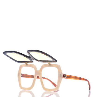 Gucci Acetate Oversized Flip Up Sunglasses GG0088S Tortoise 2 of 10