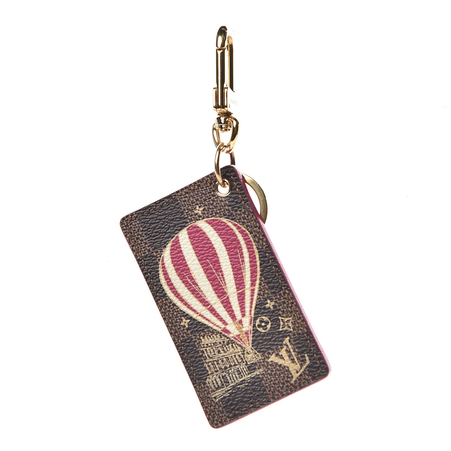 Louis Vuitton Damier Ebene Illustre Air Balloon Bag Charm Grenade 1 of 7