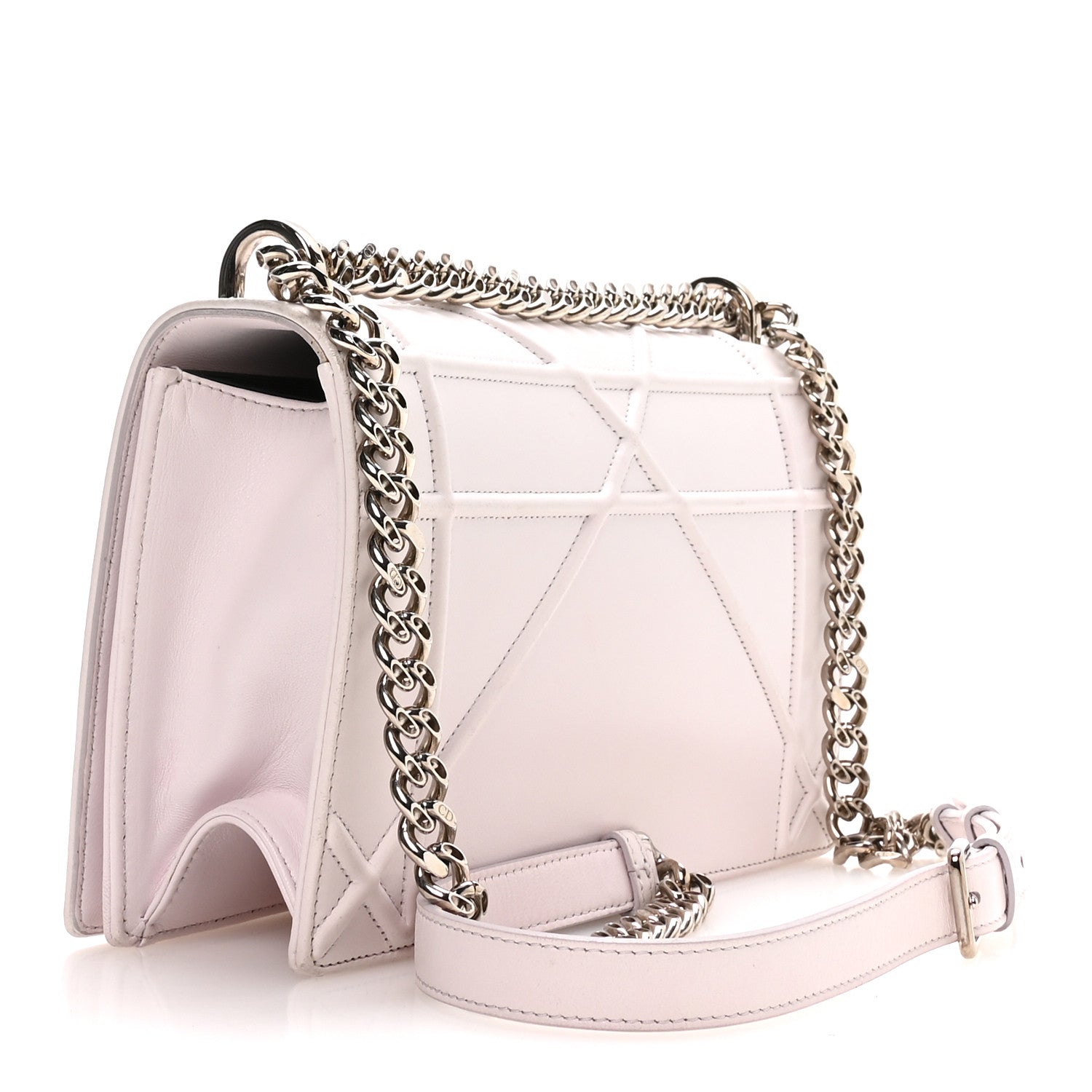 Christian Dior Calfskin Medium Diorama Flap Bag Off White 3 of 11