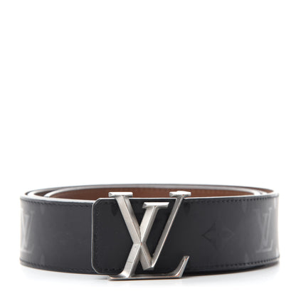 Louis Vuitton Monogram Illusion 40mm LV Initiales Reversible Belt 110 44 Black 1 of 4