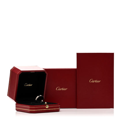 Cartier 18K White Gold 3.5mm LOVE Wedding Band Ring 52 6 5 of 5